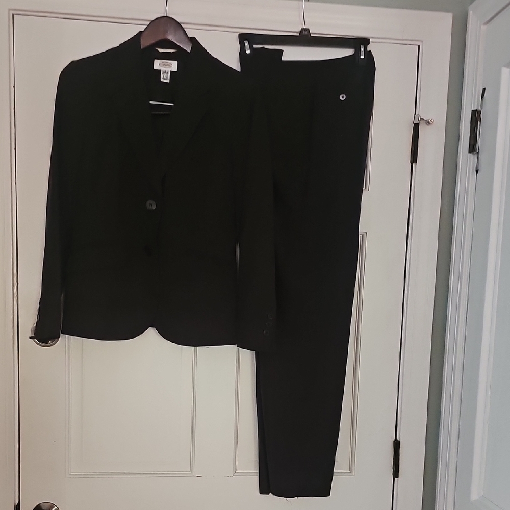 Talbots Classic DARK BROWN Suit Blazer And Pants